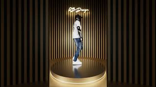 Mens Oversized T-Shirt Rb Design - El Angel Md1053 3D Advertising