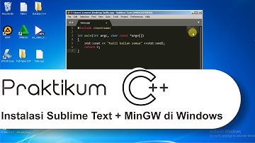 Praktikum c++ :: Instalasi Sublime Text dengan MinGW di Windows