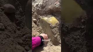 The Process Of Digging Jade Outdoors