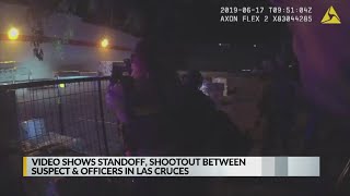 Video shows standoff between suspect, Las Cruces police