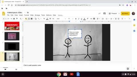 How to add talk bubbles (or other embelishments) to a picture in Google Slides