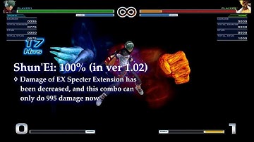 Some changes in combos (ver 1.02 → 1.03)