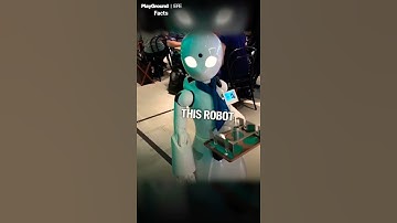 Robot Waiter helps people in Restaurant !! #shorts #trending #robotwaiter