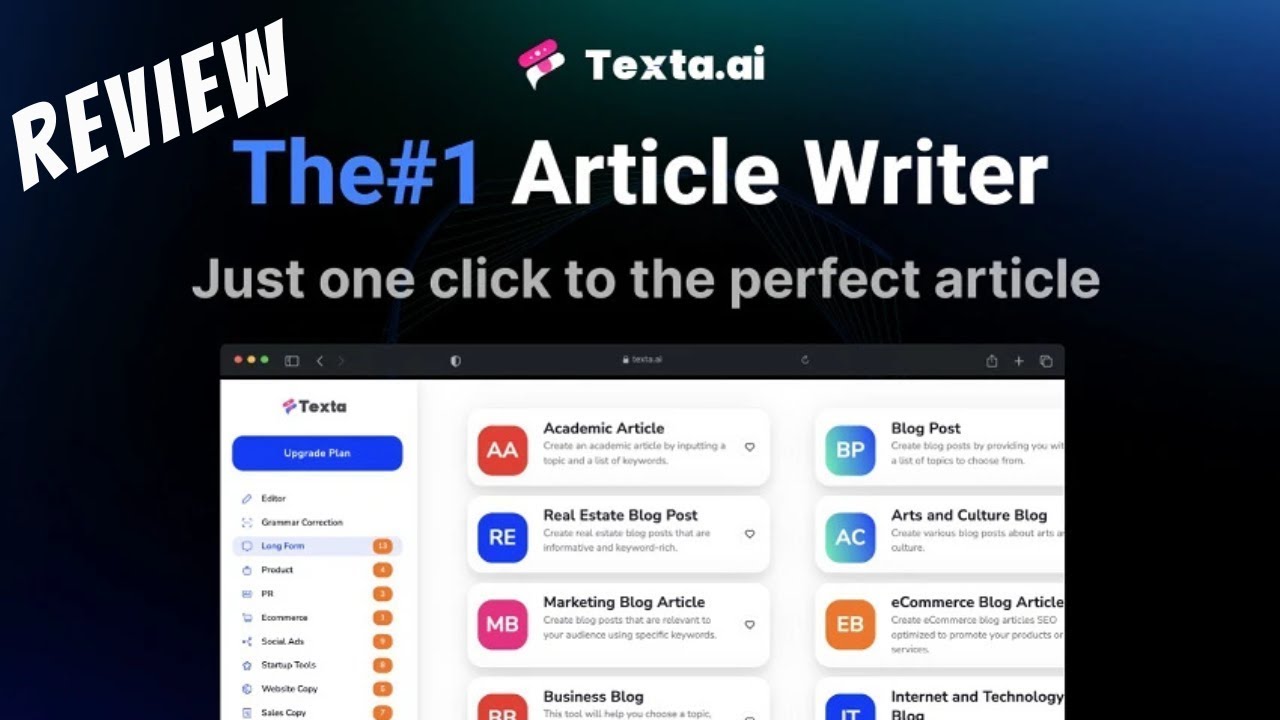 Texta Ai Review - Article Generator & AI Copywriter | Texta Ai Lifetime Deal