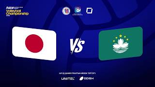 Asian Eastern Zonal Men's Volleyball Championship 2026 | Japan 🆚 Macao Full Highlight