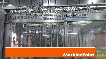 KRONES Sensometic Used Complete Non-carbonated Hot-Fill Line for drinks machines MachinePoint