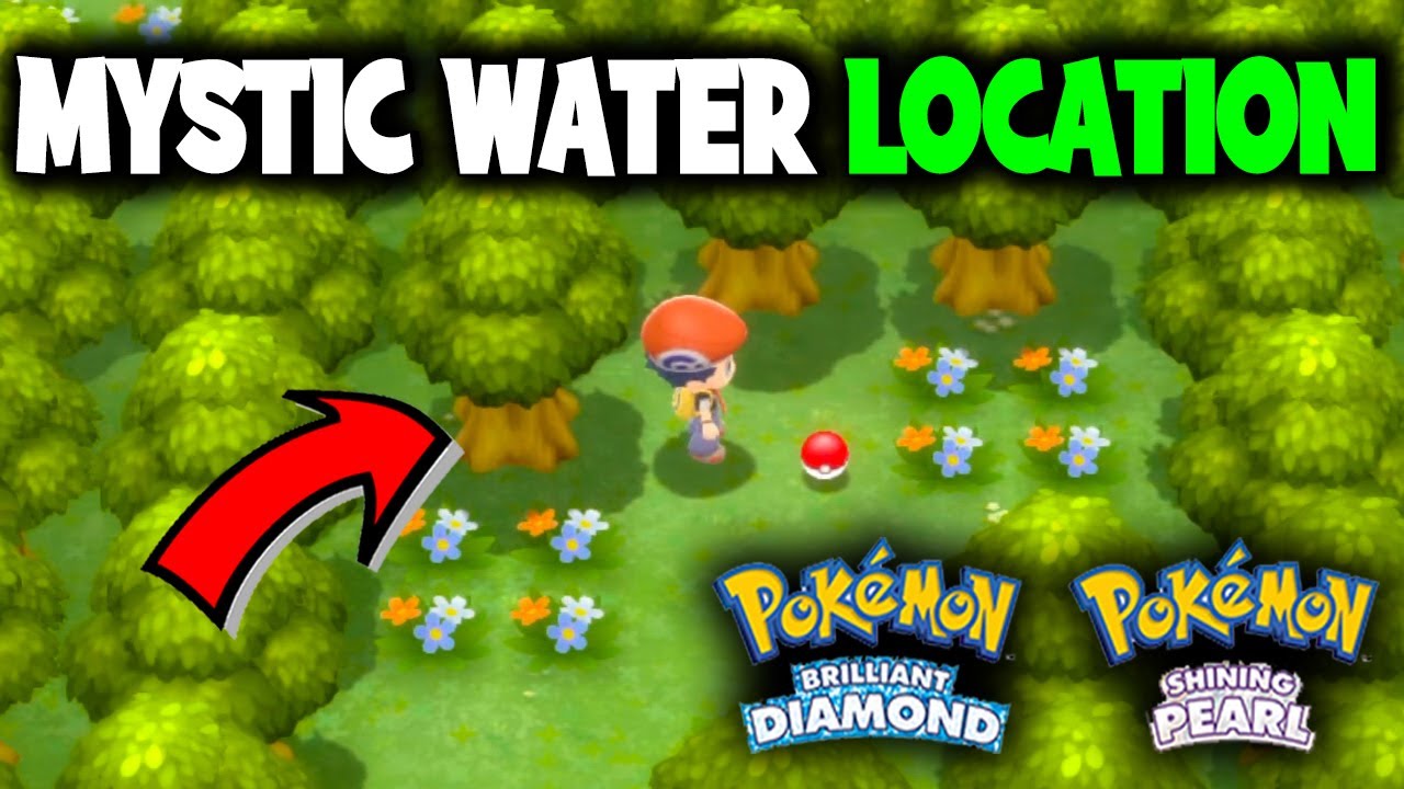 WHERE TO FIND THE MYSTIC WATER ON POKEMON BRILLIANT DIAMOND AND SHINING