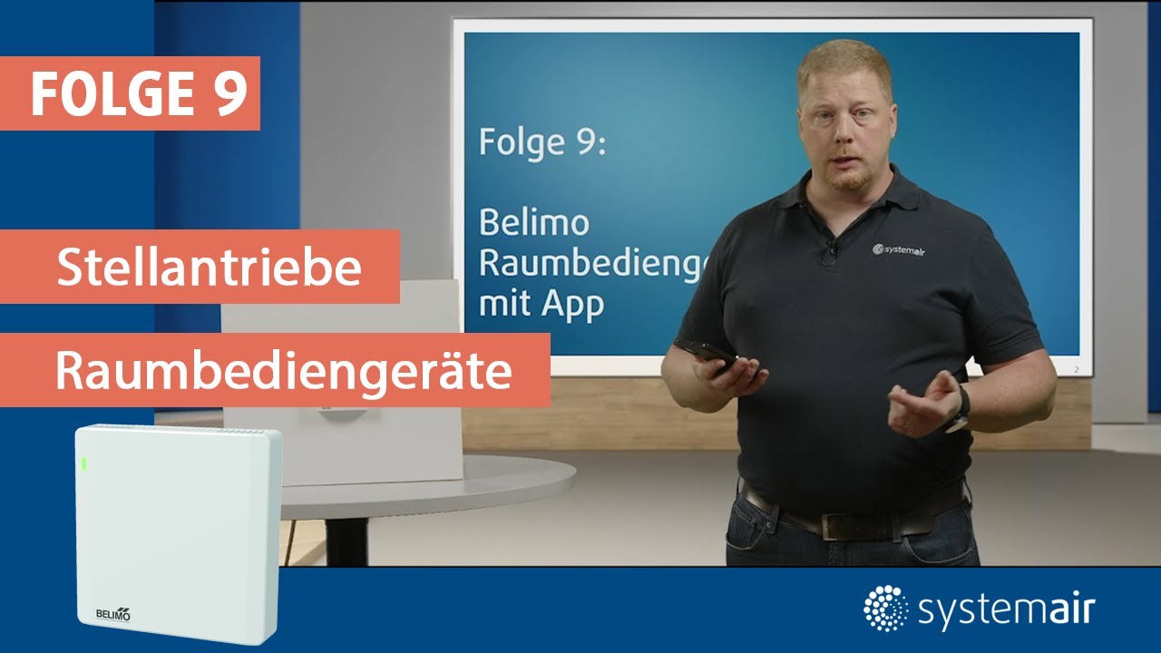 Folge 9: Stellantriebe & Bediengeräte einfach erklärt!  Belimo Raumbediengerät mit App einstellen.