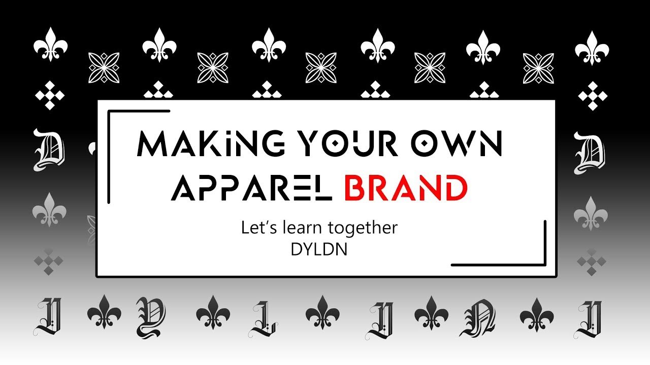 How to create your own clothing label ep9 YouTube
