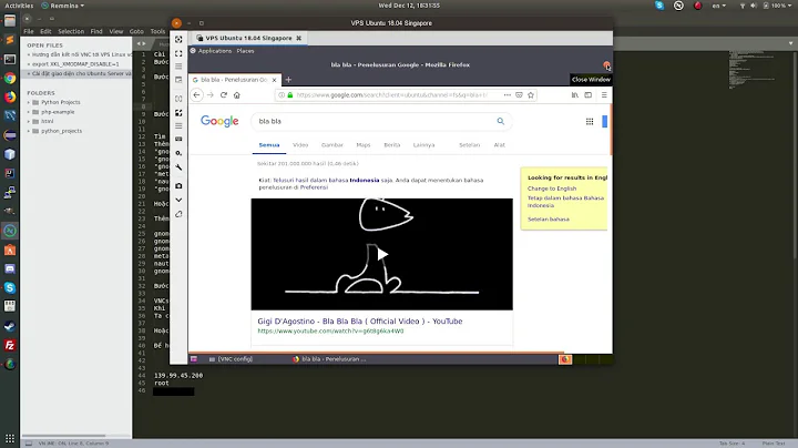 Cài đặt giao diện (GUI) cho Ubuntu server và cấu hình kết nối bằng VNC