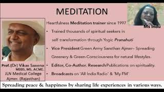 Guided Prayer Meditation for Happiness Peace & Love with Dr Vikas Saxena Ms Indu Bhuvanesh ET5AMClub screenshot 3