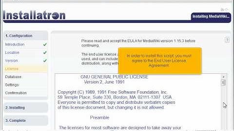 How to install MediaWiki in Installatron - Installatron Tutorials