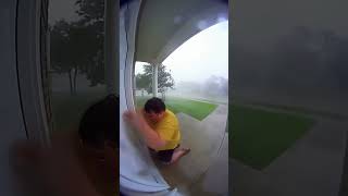 At least he could open the door