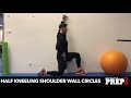 Half Kneeling Shoulder Wall Circles