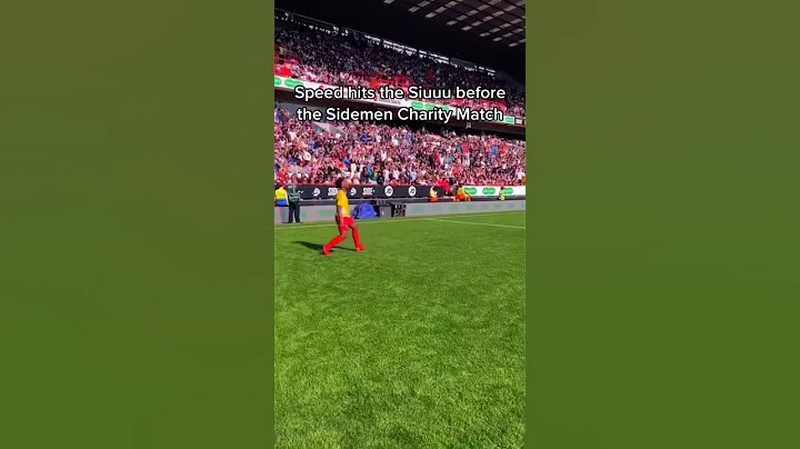 Ishowspeed hits Siuuu😮😮#football #sidemen #siu #siuuuu #charitymatch #sidemencharitymatch #ronaldo