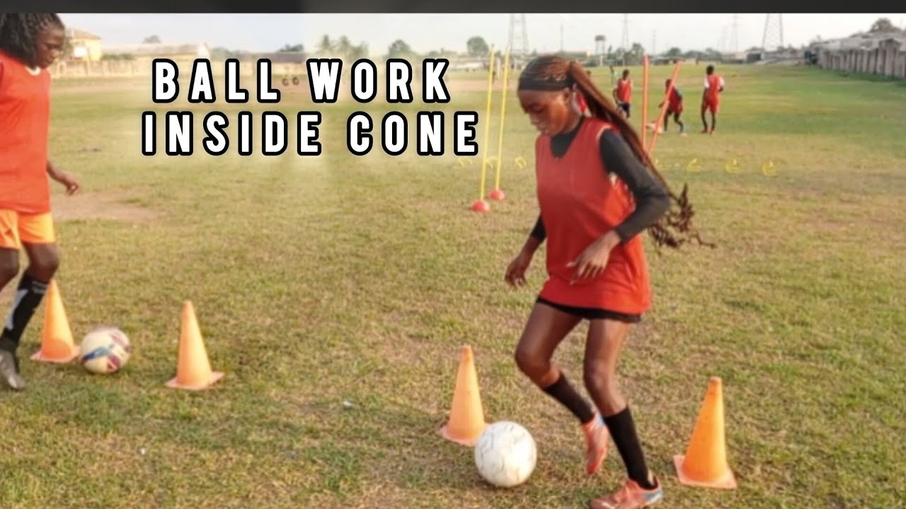Ball Work Inside Cone To Improve Your Ball Movement and Skills - YouTube