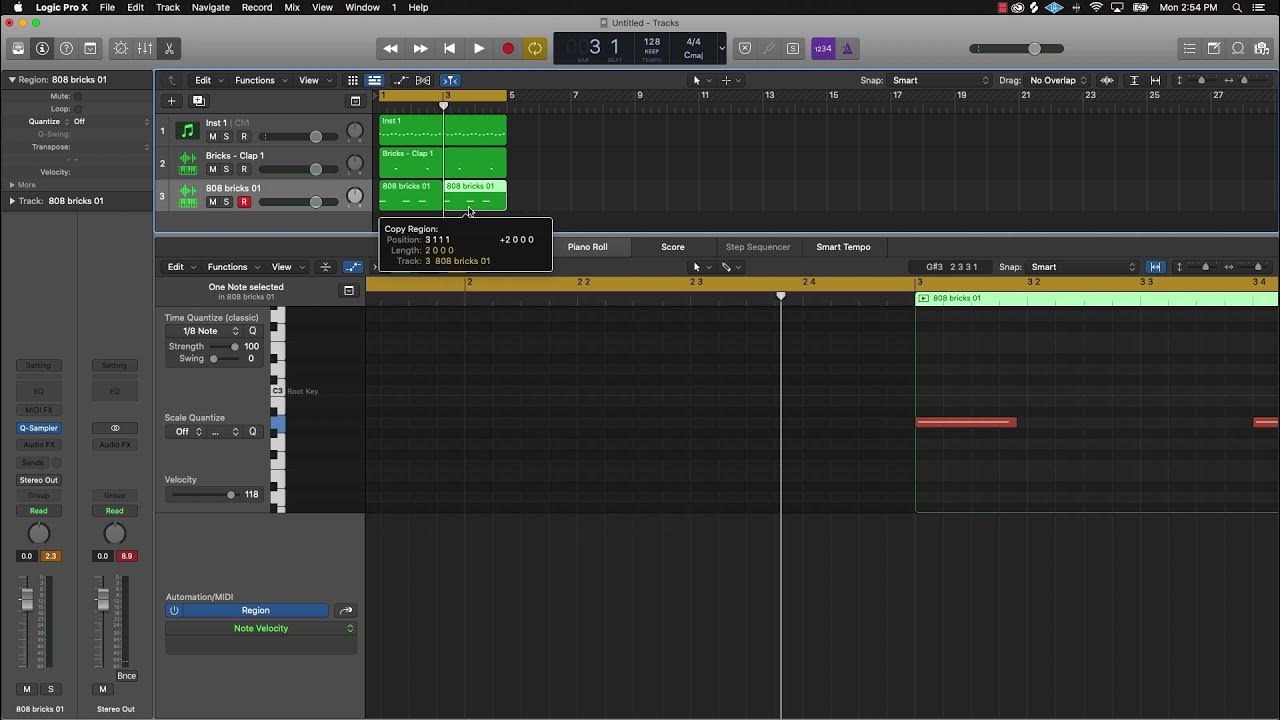 How to Tune 808 Drums in Logic Pro X YouTube