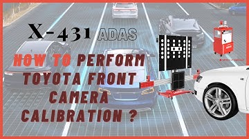 TOYOTA Front Camera Calibration with X-431 ADAS PRO Calibration Tool and X-431 Throttle