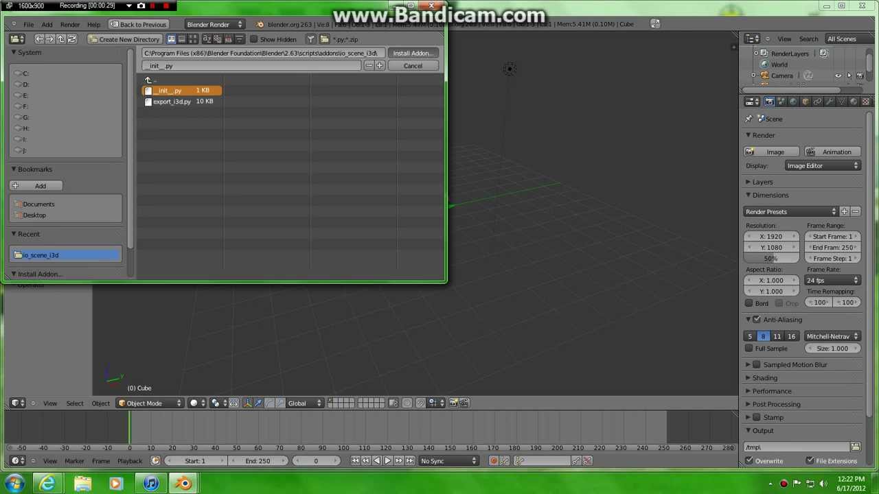 blender help to import, export i3d