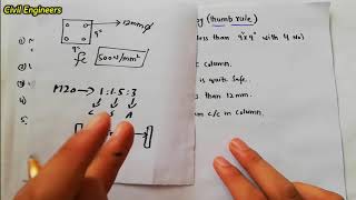 Basic rules for Design of column by thumb rule   Civil Engineering Videos