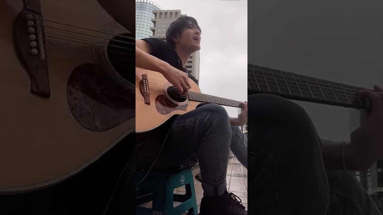 歩んだ時間/知念蓮  八王子雨の路上ライブ