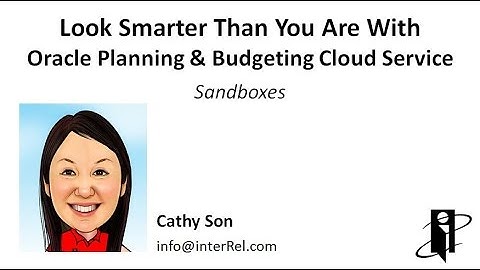 PBCS Sandboxes