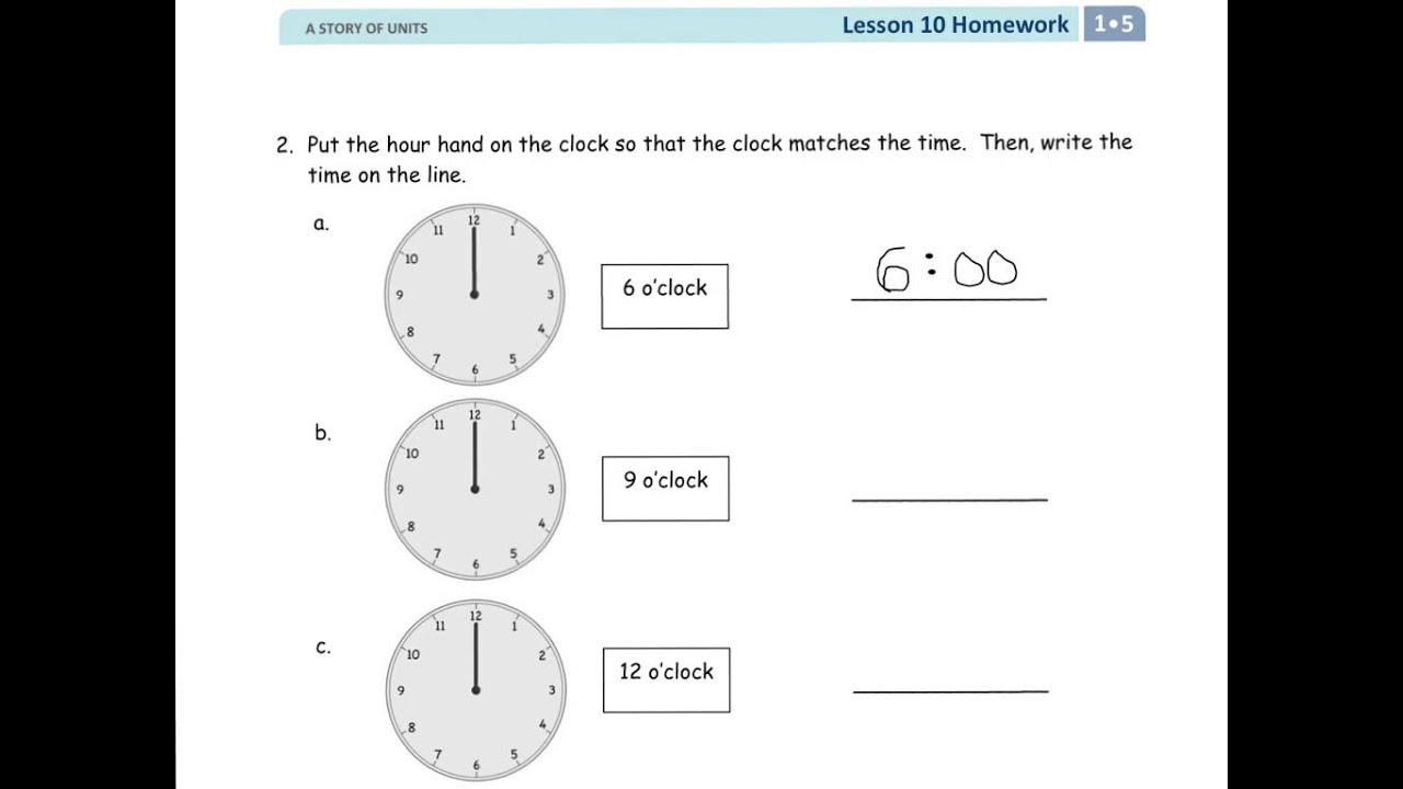 module 1 lesson 10 homework 5th grade