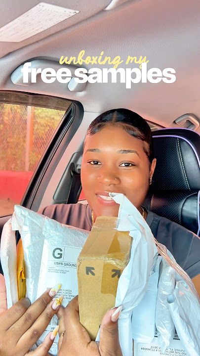 FREE TIKTOK SHOP SAMPLE UNBOXING ✨ #tiktokshop #unboxing #haul