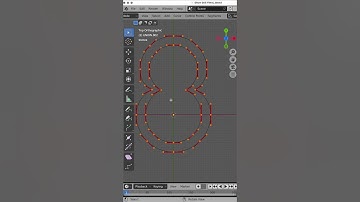Blender bezier boolean functions #shorts