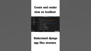 Create and render views on localhost in django