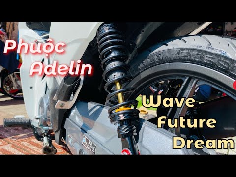 Video Phuộc Adelin lò xo đen ti vàng cho Wave- Future mẫu... - youtube