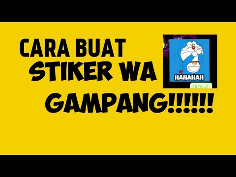 Cara Buat Stiker Wa Gampang!! |BY MOLDi| 