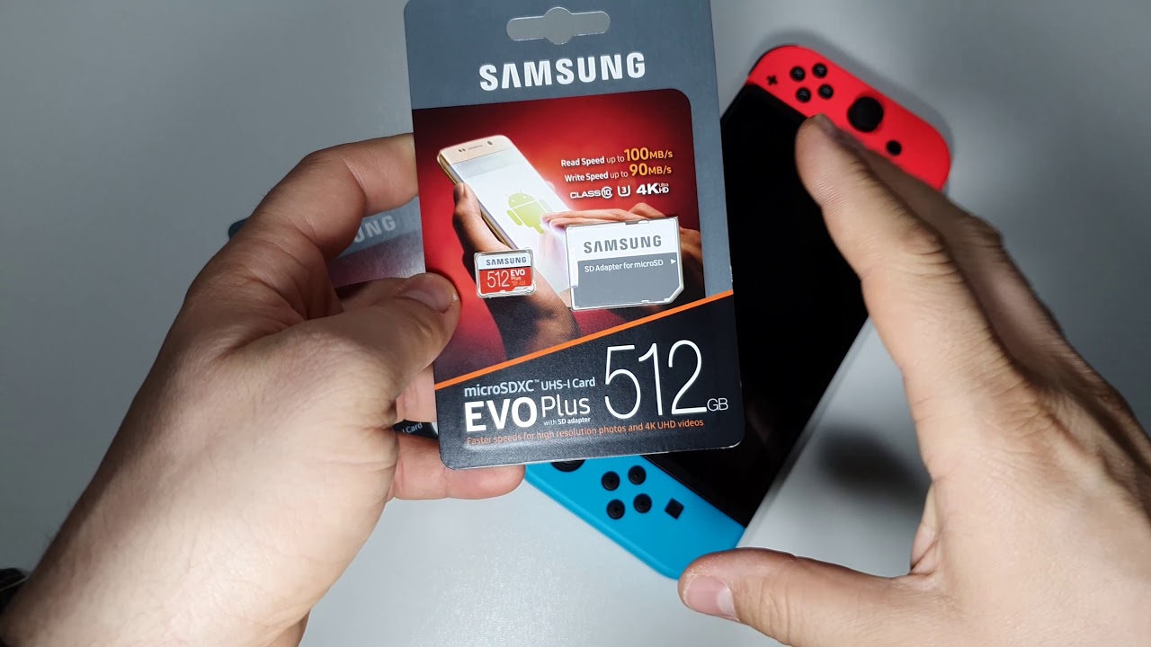 Samsung EVO Plus 512GB U3 memory card microSDXC card - the perfect match  for Nintendo Switch - YouTube