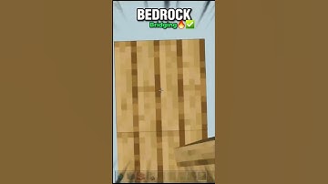 MINECRAFT | JAVA BRIDGING VS BEDROCK BRIDGING #shorts