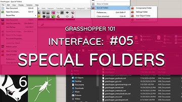 Grasshopper 101: User Interface | #05 Special Folders: Libraries, User Objects, AutoSave