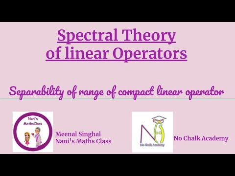 #31: Separability of range of compact linear operator