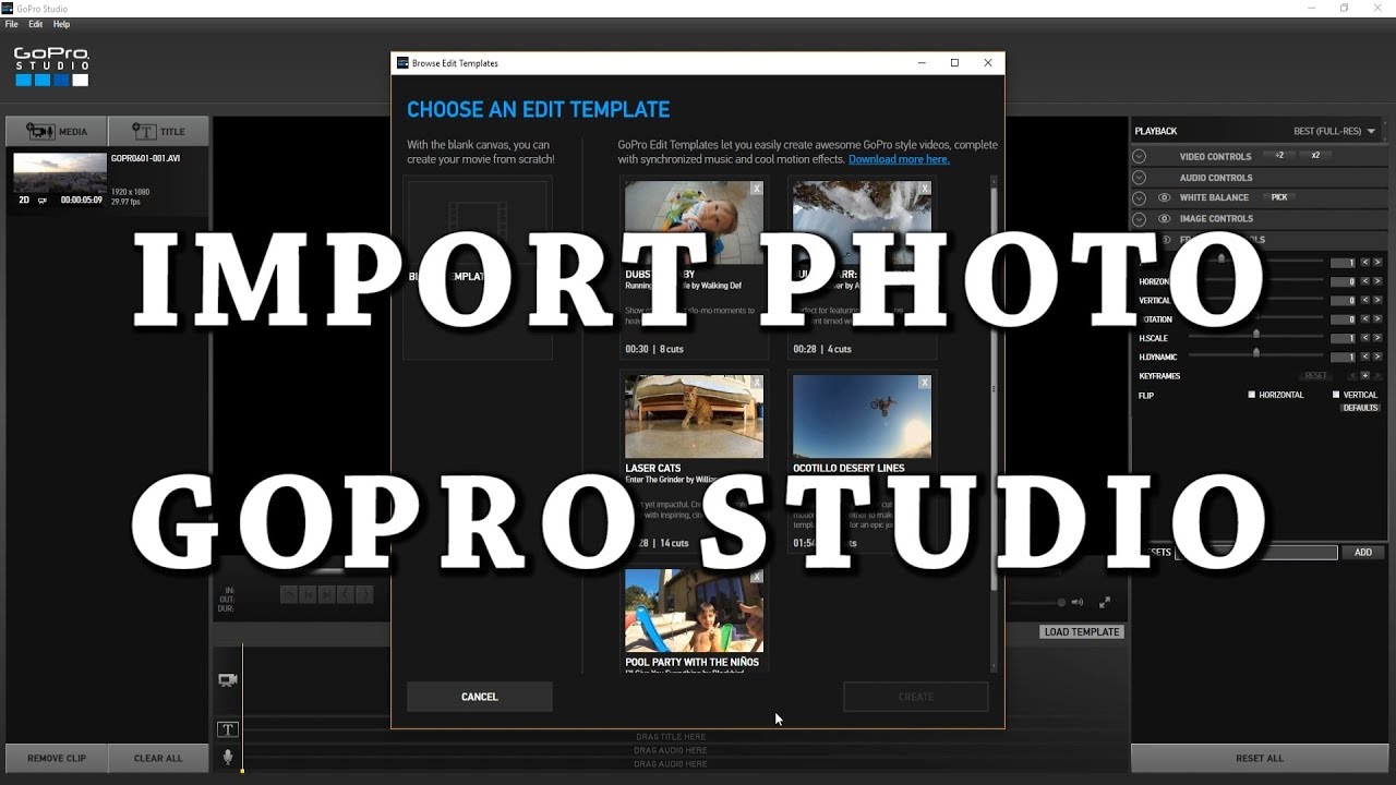 How to Import GoPro Photos Into GoPro Studio Tutorial for Beginners