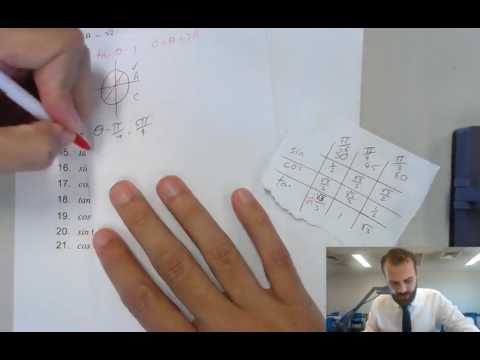 Solving Simple Trig Equations Worksheet (worksheet in Description