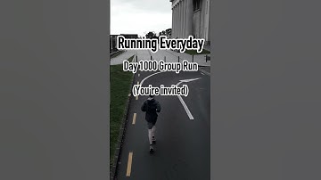 1000 DAY RUN STREAK EVENT 🔥🏃‍♂️ #running