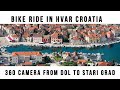Riding a bike in Hvar Croatia