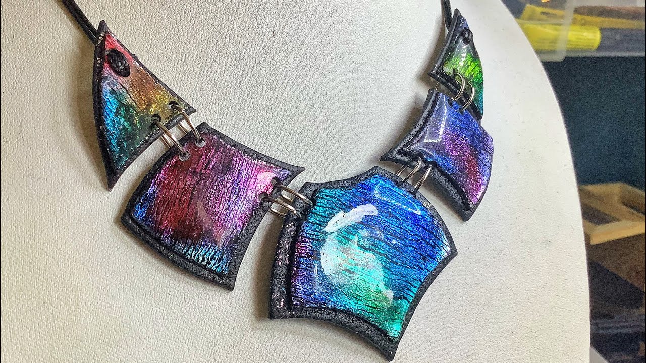 [TUTO] Plastron Diadème, pâte polymere fimo et feuille d’argent