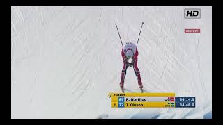 Petter Northug tar sitt første intervallstart gull i Val di Fiemme 2013