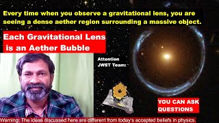 JWST Can Detect the Effects of Aether | Gravitational Lensing Is Caused by Denser Aether