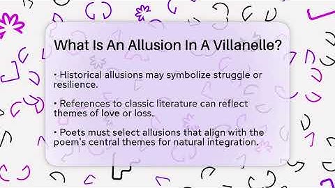 What Is An Allusion In A Villanelle? - The Prose Path