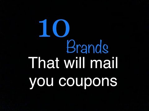 How to Get Free Coupons Mailed to You!