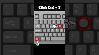 Keyboard Shortcut Open A New Tab Ctrl T