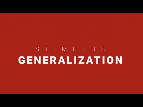 Video: Paano gumagana ang stimulus generalization?