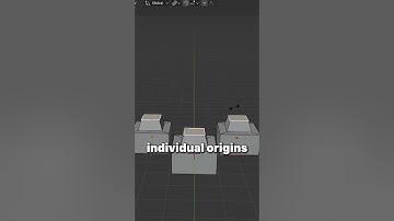 Individual origins in blender - pivot point.  #blenderforbegginer #blender3d