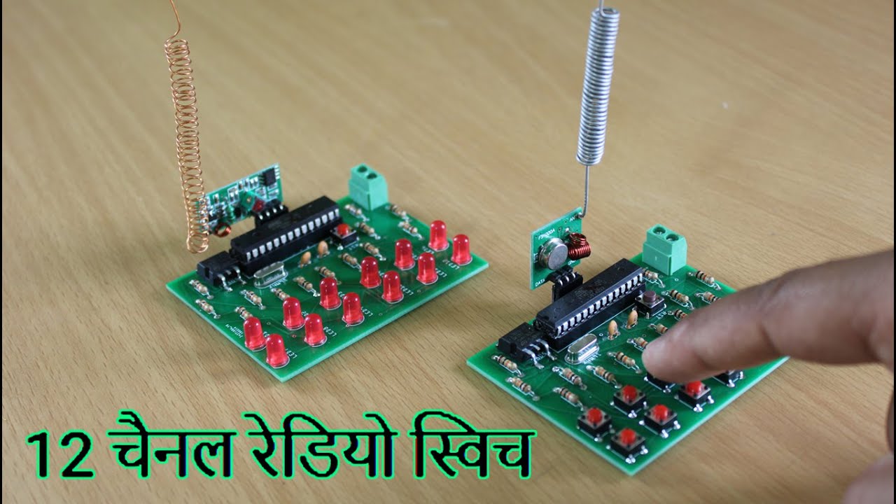how to make 12 channel transmitter and receiver at your home YouTube