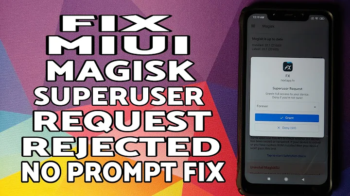 MIUI | Fix Magisk Superuser Request Denied | No SuperUser Request Prompt Fix